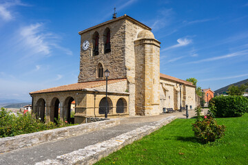 Church of Santa Eufemia de Tiebas, Temple of the XIV century Tiebas-Muruarte de Reta, Navarra, Spain