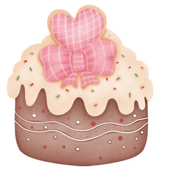 cake with heart