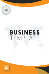 abstract orange background template