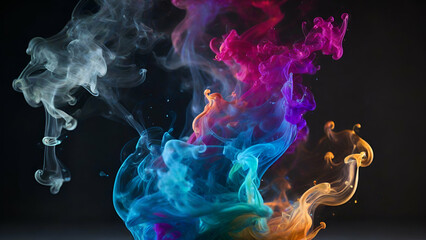 Fototapeta premium fire and smoke illustration