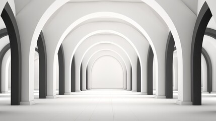 Architectural arches, black and white color, abstract, background