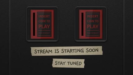 Stream Is Starting On A Retro Arcade Machine