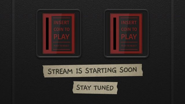 Stream Is Starting On A Retro Arcade Machine