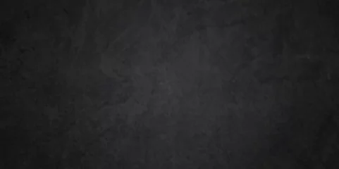 Foto op Plexiglas Modern charcoal stucco black stone wall texture. Cement dark black wall grunge backdrop background. Monochrome slate grunge concrete wall black vintage marbled textured blackboard background. © armans
