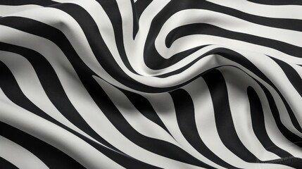 Close-up of a textured fabric, black and white color, abstract, background