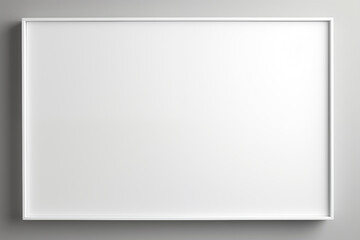 Obraz premium an empty white frame in a white room