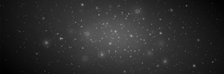 Background of abstract lights and glare of light, dust elements. Sparkling cosmic magic dust particles.	
