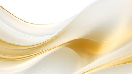 abstract background with smooth lines in yellow and white colors, vector illustration