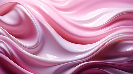 Lacquer glitter waves pink color abstract background, created with Generative AI Technology.