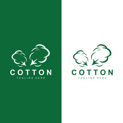 Cotton Logo Plant Design Vector Templet Symbol
