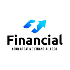 Fundraising Financial And Accounting Logo Design. Financial Advisors Logo Vector Design Inspiration