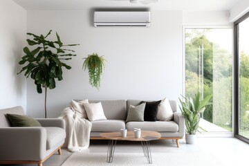 Energyefficient Air Conditioner In Modern Living Room
