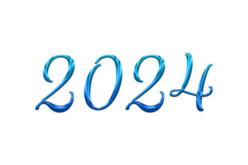 2024 Text Effects Style, New Year, Happy New Year