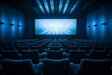 the screen in the cinema