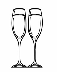 glass of champagne