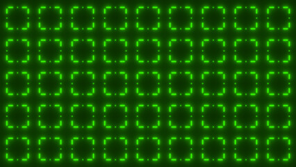 Green Neon Geometric Pattern Background