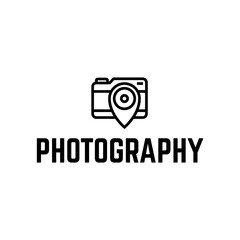 camera photography logo icon vector template isolated on white background