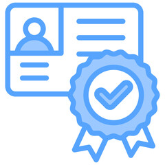 Qualification Blue Icon