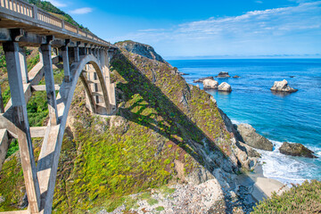 Coastline of Big Sur near Bixby Bridge, California