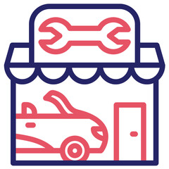 Car Repair Shop Icon