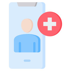 Fototapeta premium Add Friend Flat Icon