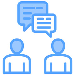 Discussion Blue Icon
