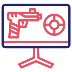 Obraz premium Shooting Icon