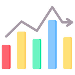 Fluctuation Flat Icon