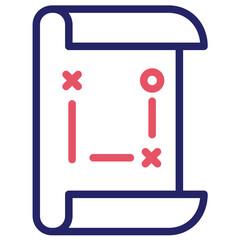 Fototapeta premium Game Map Icon