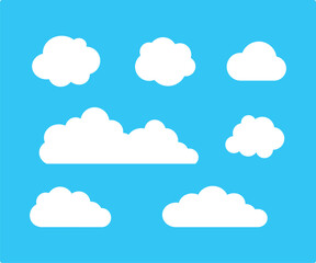 clouds icon in sky