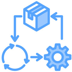 Fototapeta premium Plm Blue Icon