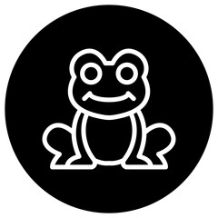 Frog Vector Icon Design Illustration