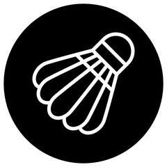 Shuttlecock Vector Icon Design Illustration