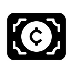 Money cash icon for payment and financial