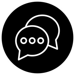 Chat Vector Icon Design Illustration