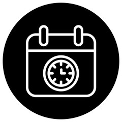 Deadline Vector Icon Design Illustration