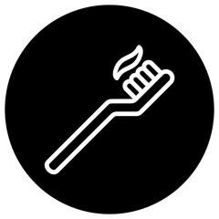 Toothbrush Vector Icon Design Illustration