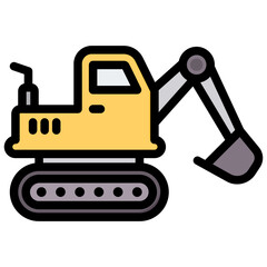 Digger Outline Color Icon