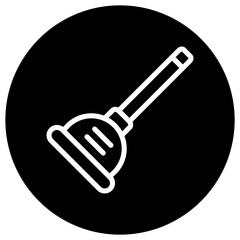 Plunger Vector Icon Design Illustration