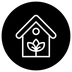 Eco house Vector Icon Design Illustration