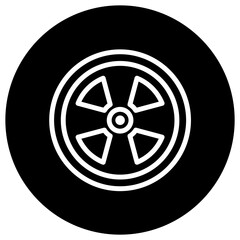 Nuclear Vector Icon Design Illustration