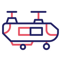 Army Helicopter Icon