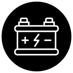 Car battery Vector Icon Design Illustration