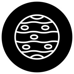 Jupiter Vector Icon Design Illustration