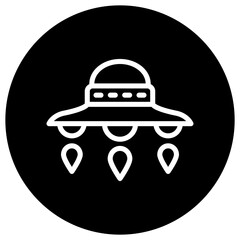 Ufo Vector Icon Design Illustration