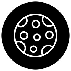 Full moon Vector Icon Design Illustration