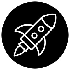 Rocket Vector Icon Design Illustration