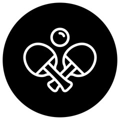Table tennis Vector Icon Design Illustration