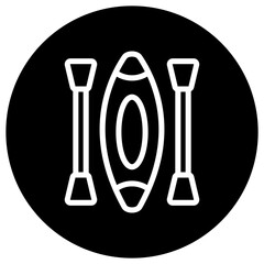 Canoe Vector Icon Design Illustration