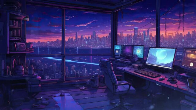 Gamer's Room Snowy Escape: High-Tech Play in a Wintry World